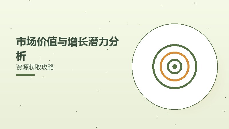 市场价值与增长潜力分析资源获取攻略